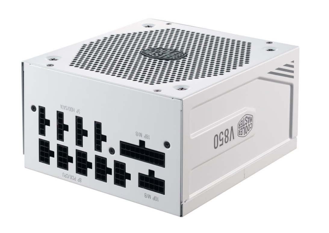  <b> ATX PSU: </b>850W+ V GOLD V2 - White<br> 80PLUS Gold, Full Modular, 135mm Fan, 6x PCIE (6+2), 12x SATA  